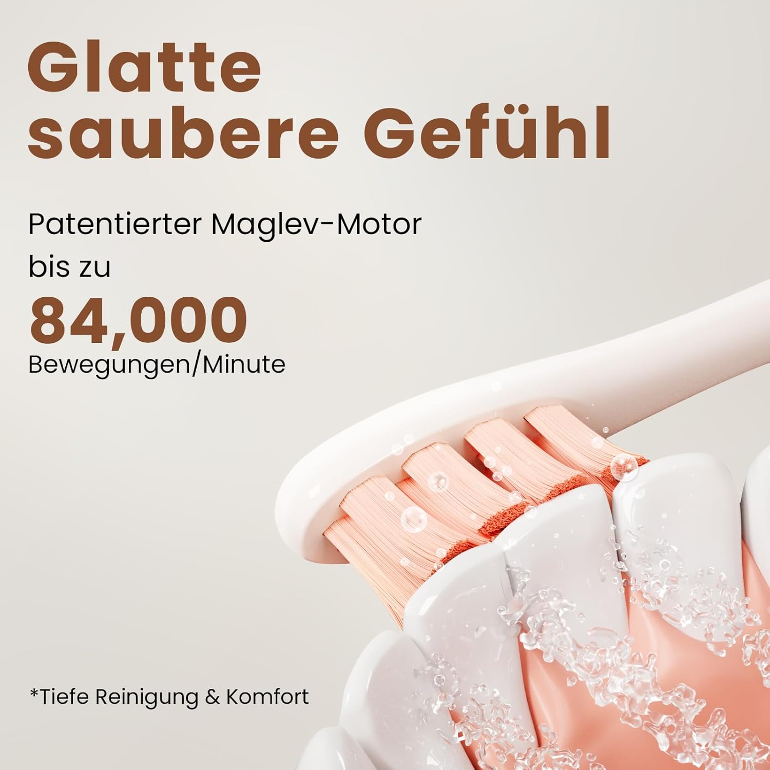 Oclean X Pro, Smart Sonic, elektrische Schallzahnbürste, 3 Putzprogramme mit Weißning, kabelloses Schnellladen für 30-Tage-Nutzung, Anti-Schimmel Design, Wasserdicht nach IPX7 – Pink