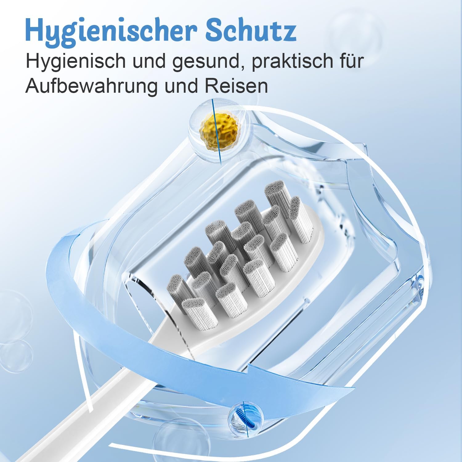 10 Stück Ersatzbürsten kompatibel mit Wondersmile Elektrische Zahnbürste, Aufsteckbürsten passend für Wondersmile Schallzahnbürste, Bürstenköpfe für Wondersmile