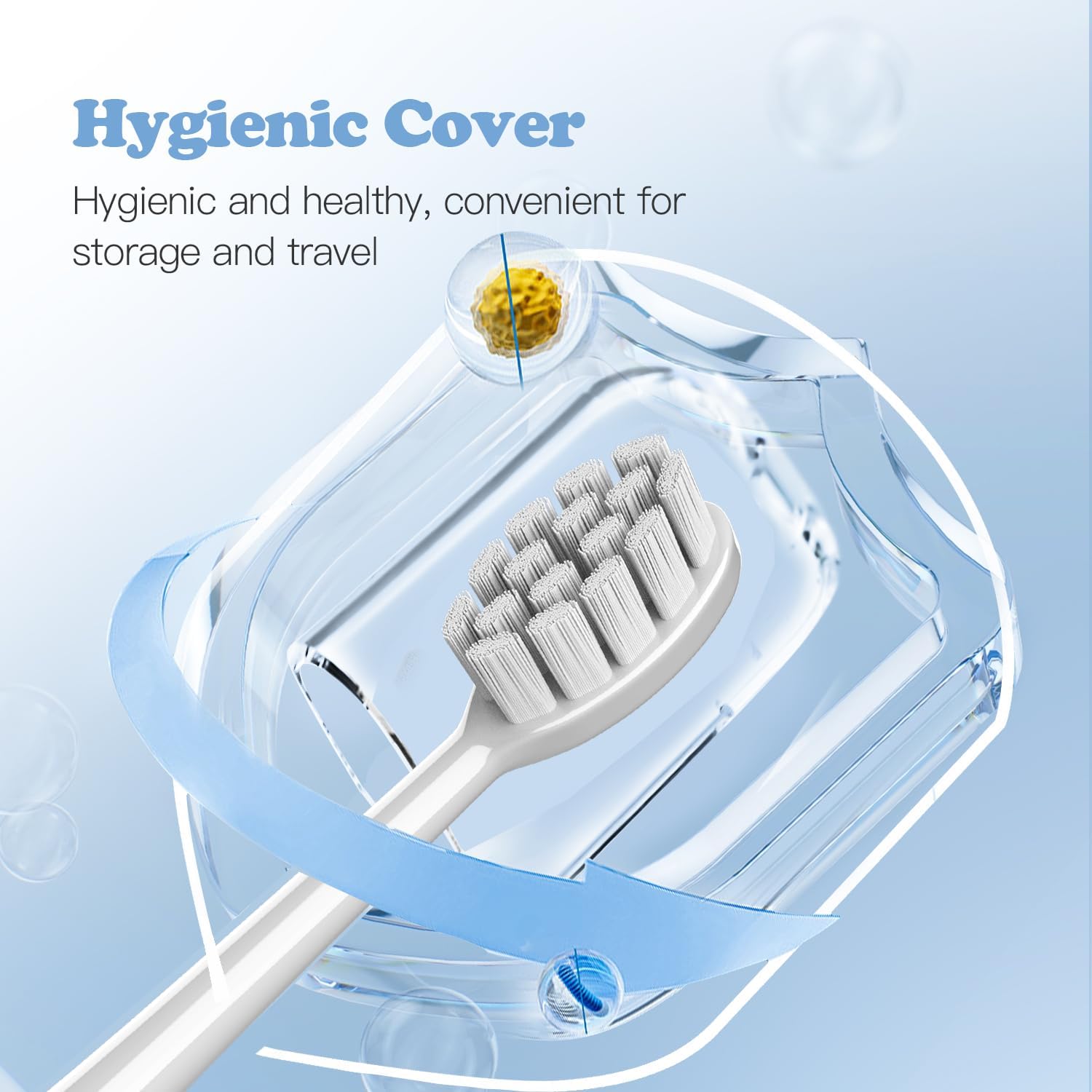 6 Pack Gum Care Replacement Brush Heads Compatible with Ordo Electric Toothbrush
