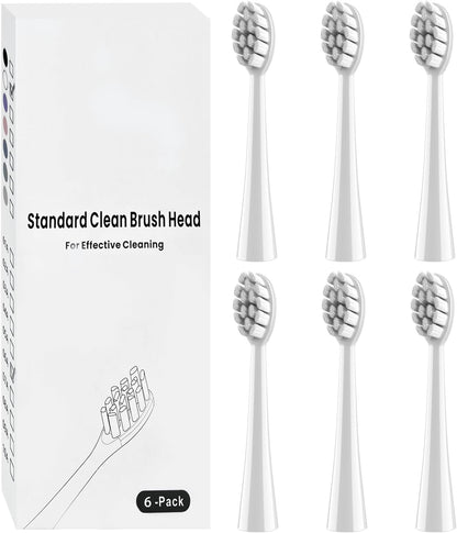 6 Pack Gum Care Replacement Brush Heads Compatible with Ordo Electric Toothbrush