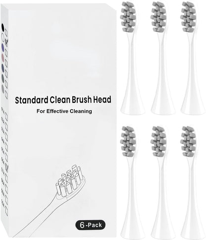 6 Pack Gum Care Replacement Brush Heads Compatible with Suri Electric Toothbrush for Suri Replacement Toothbrush Heads