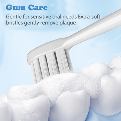 6 Pack Gum Care Replacement Brush Heads Compatible with Ordo Electric Toothbrush