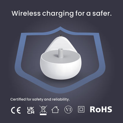 2-in-1-Wandladegerät für elektrische Zahnbürsten von Oral-B Braun, Ladestation für Oral B Genius Pro Smart Vitality Kids io2 io3 io4 io5 io6 Serie, IPX5, Weiß 
