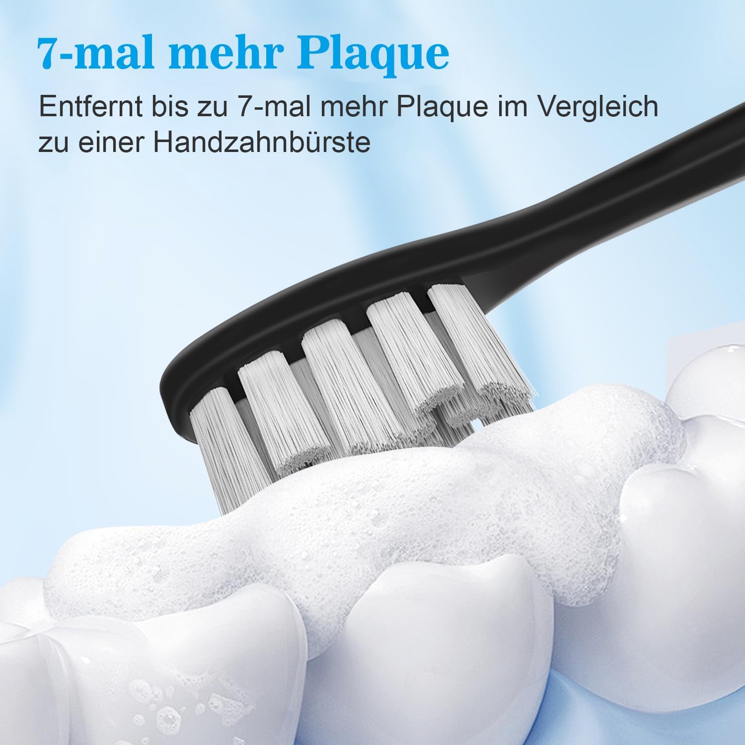 10 Stück Ersatzbürsten kompatibel mit Tristan Auron Elektrische Zahnbürste, Aufsteckbürsten passend für Tristan Auron Schallzahnbürste, Bürstenköpfe für Tristan Auron 