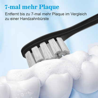 10 Stück Ersatzbürsten kompatibel mit Tristan Auron Elektrische Zahnbürste, Aufsteckbürsten passend für Tristan Auron Schallzahnbürste, Bürstenköpfe für Tristan Auron 