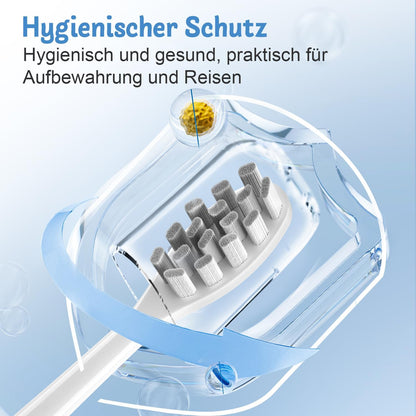 10 Stück Ersatzbürsten Kompatibel mit Wondersmile Elektrische Zahnbürste, Aufsteckbürsten Passend für Wondersmile Schallzahnbürste, Bürstenköpfe für Wondersmile