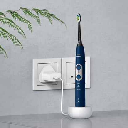 2-in-1-Wandladegerät für elektrische Zahnbürste Philips Sonicare, Ladestation für Philip 1100 3100 4100 4300 4500 5100 5300 6000 6100 6300 7000 Serie, IPX5, Weiß 
