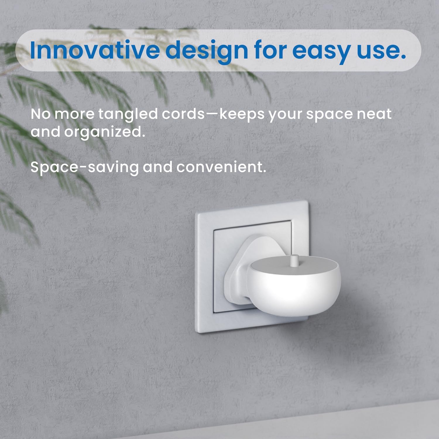 2-in-1-Wandladegerät für elektrische Zahnbürste Philips Sonicare, Ladestation für Philip 1100 3100 4100 4300 4500 5100 5300 6000 6100 6300 7000 Serie, IPX5, Weiß 